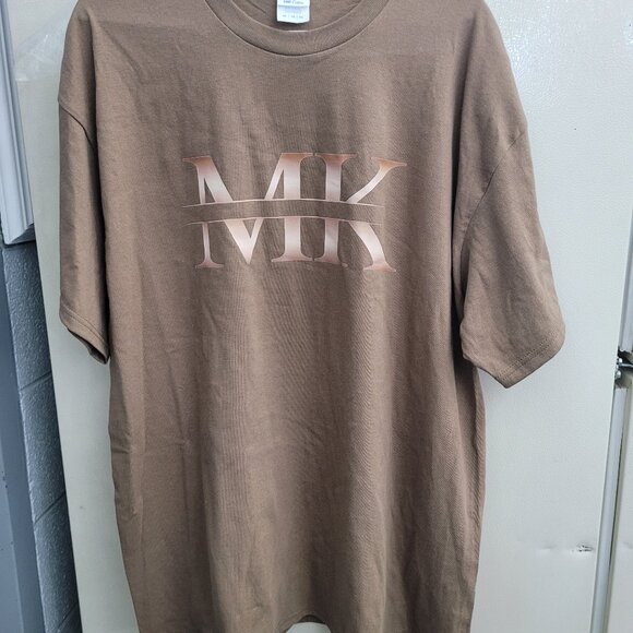 Brand new mk shirt tshirt xl brown - Picture 1 of 3